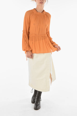 Voile EIMAR Top with Self-tie Details