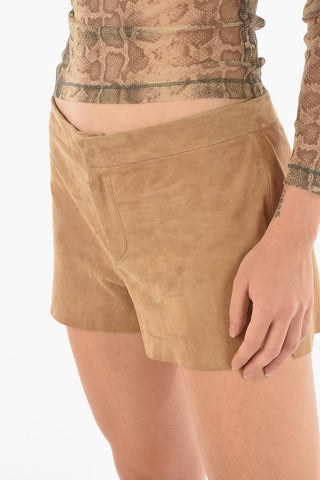 Suede Leather CALIX Shorts