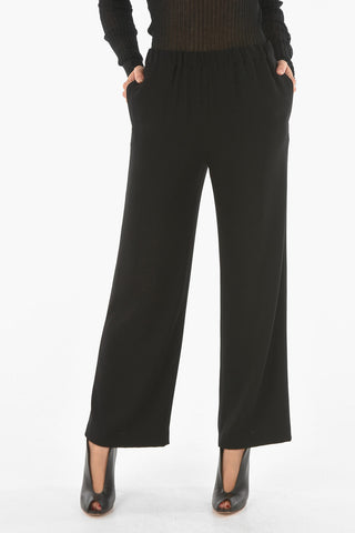 Pantaloni Palazzo con Elastico in Vita