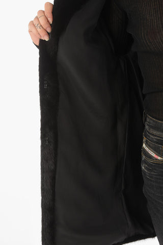 COUTURE All-Over Logo RAINBOW Mink Fur Coat