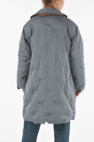 MM1 Padded Kaban Coat with Abstract Patterend Lining