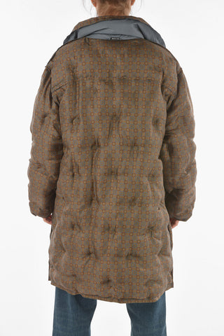 MM1 Padded Kaban Coat with Abstract Patterend Lining