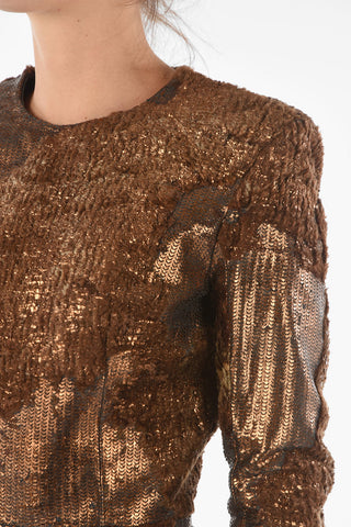 Tubino in Pelle Goffrata Effetto Rettile con Zip Posteriore