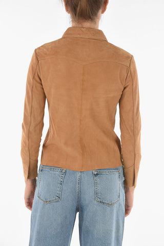 Camicia OAKLEY in Suede con Bottoni a Pressione
