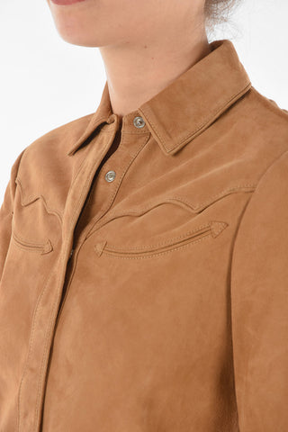 Camicia OAKLEY in Suede con Bottoni a Pressione