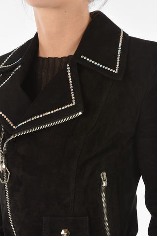 COUTURE Crystal PP1978 Suede Biker Jacket