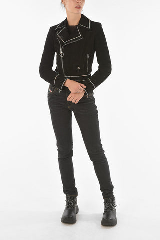 COUTURE Crystal PP1978 Suede Biker Jacket