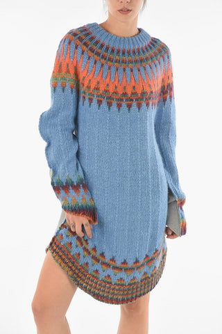 MM6 Fleece Back Wool Minidress