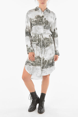 Hidden Buttoning ELEANOR ILLUSIO Shirt Dress