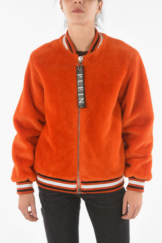 COUTURE Eco-Fur WE GOTTA GET OUT Bomber Jacket