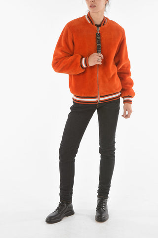 COUTURE Eco-Fur WE GOTTA GET OUT Bomber Jacket