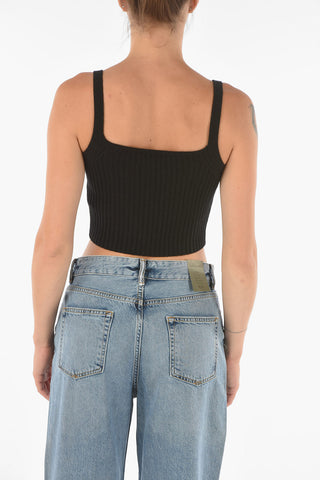 Cashmere Wool Knitted IVANA Ribbed Top