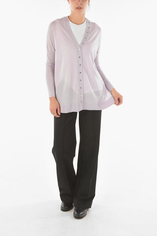 Cardigan AFELIA with Logoed Button Fastening
