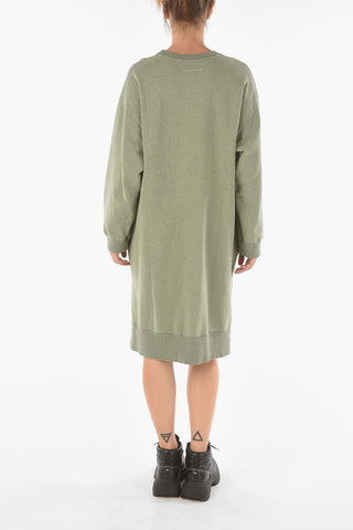 MM6 Sweatshirt Dress with Lettering Logo Print