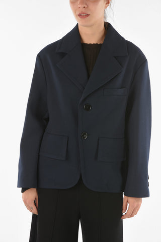 MM6 2 Button Maxi Lapel Blazer