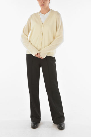 Cashmere Wool MIRANDA Cardigan with Ribbed Details