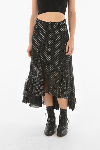 Draped Bottom ILIA DOT Polka Dot Skirt