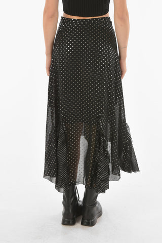 Draped Bottom ILIA DOT Polka Dot Skirt