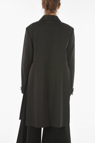 MM6 Single-breasted Side Split Frock Coat