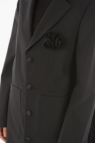 MM6 Single-breasted Side Split Frock Coat