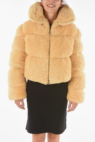 True Furred Puffer with Zip Closure