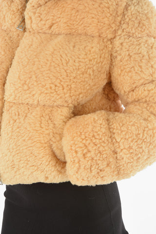 True Furred Puffer with Zip Closure