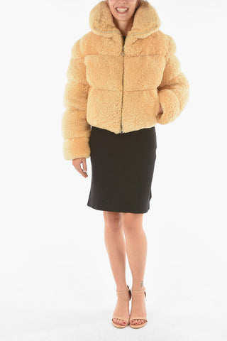 True Furred Puffer with Zip Closure
