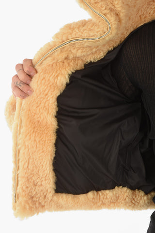 True Furred Puffer with Zip Closure