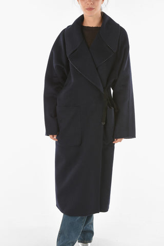 MM4 Cashmere Coat with Lace Fastening