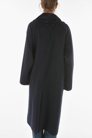 MM4 Cashmere Coat with Lace Fastening
