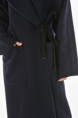 MM4 Cashmere Coat with Lace Fastening