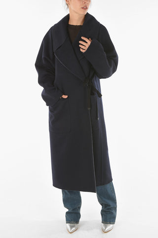MM4 Cashmere Coat with Lace Fastening