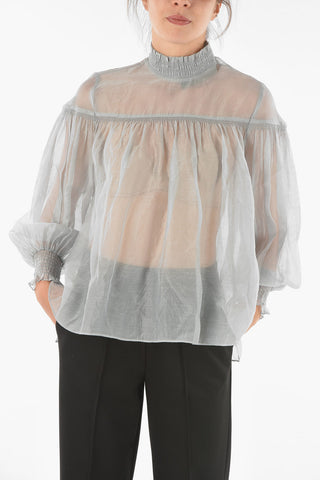 Voile ELITA Top with Bishop Sleeves