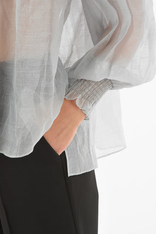 Voile ELITA Top with Bishop Sleeves