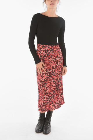 Leopard Printed HERA AMBIENT Slip Dress with Ribbed Top