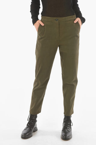 Pantaloni a Vita Alta con Vita Regolabile
