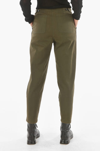 Pantaloni a Vita Alta con Vita Regolabile