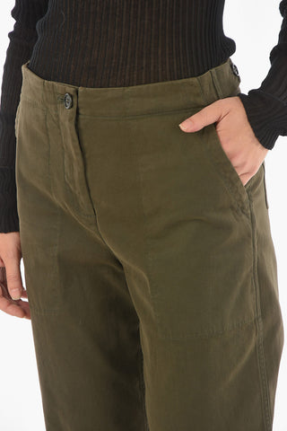 Pantaloni a Vita Alta con Vita Regolabile