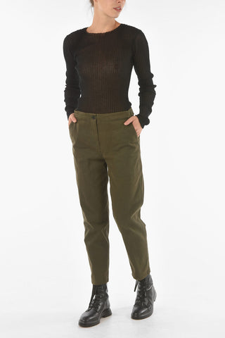 Pantaloni a Vita Alta con Vita Regolabile