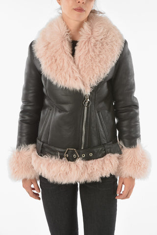 COUTURE Decentralized Zip STATEMENT Shearling Jacket