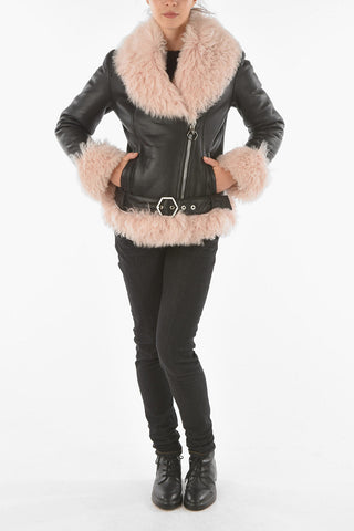 COUTURE Decentralized Zip STATEMENT Shearling Jacket