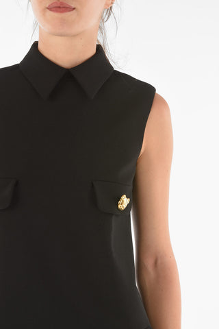 COUTURE! Jewel Button Straight Fit Shirt Dress