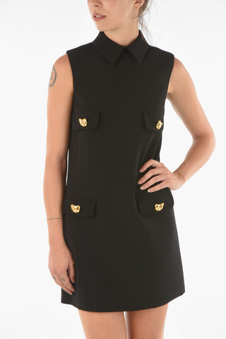 COUTURE! Jewel Button Straight Fit Shirt Dress