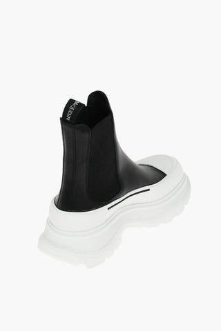 Stivaletti Chelsea in Pelle con Suola Statement