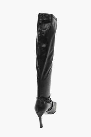Stivali al ginocchio in Pelle con Fibbia decorativa 10cm