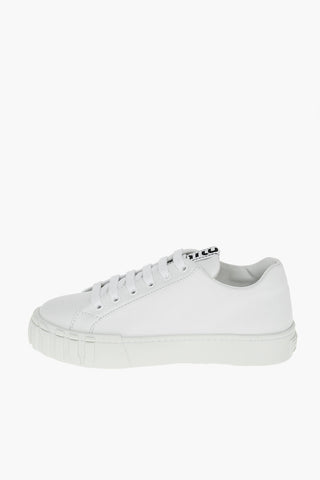 Soft Leather Low-top Sneakers with Embossed Logoed Sole