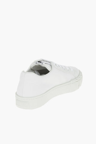 Soft Leather Low-top Sneakers with Embossed Logoed Sole