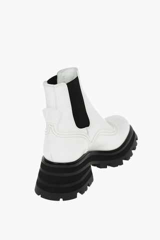 Leather Chelsea Ankle Boots with Statement Sole