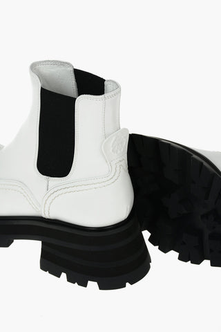 Leather Chelsea Ankle Boots with Statement Sole