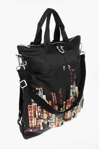 printed multi pockets SHINJUKU backpack